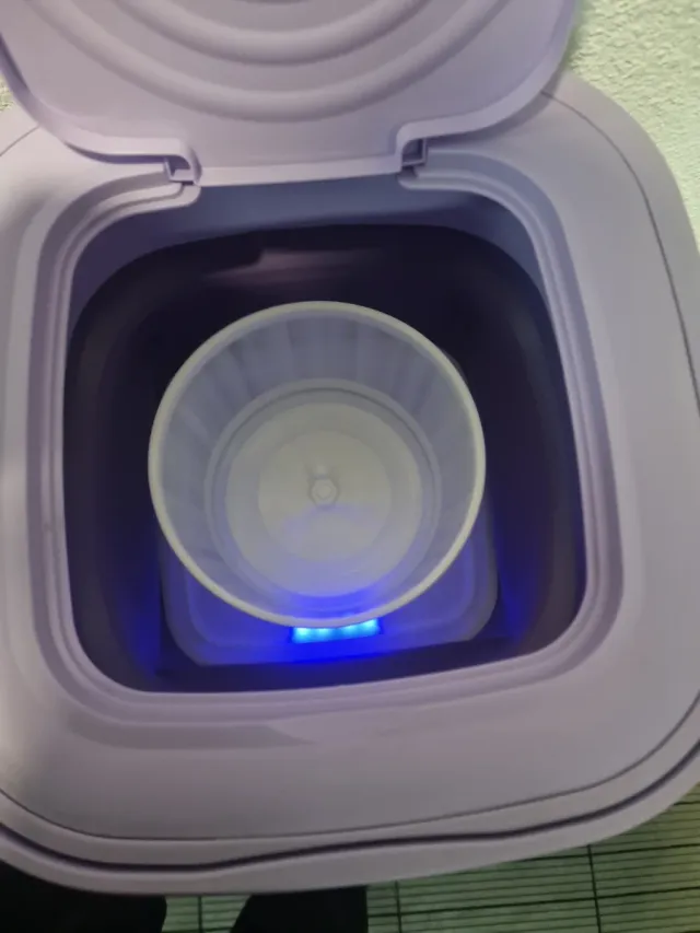 Lavadora portátil plegable morada