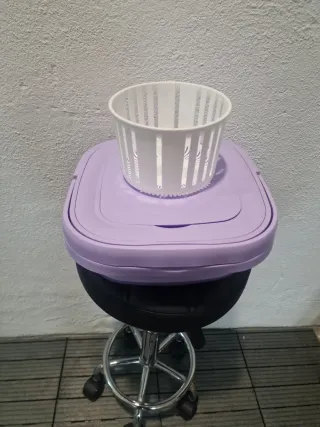 Lavadora portátil plegable morada