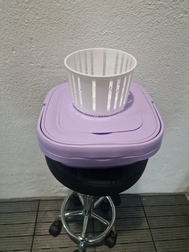 Lavadora portátil plegable morada