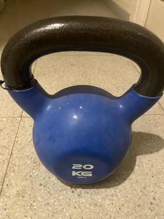 Pesa Rusa 20kg + 2 Discos Pesas 15 y 10kg