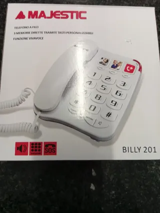Telefono Majestic Billy 201 Bianco