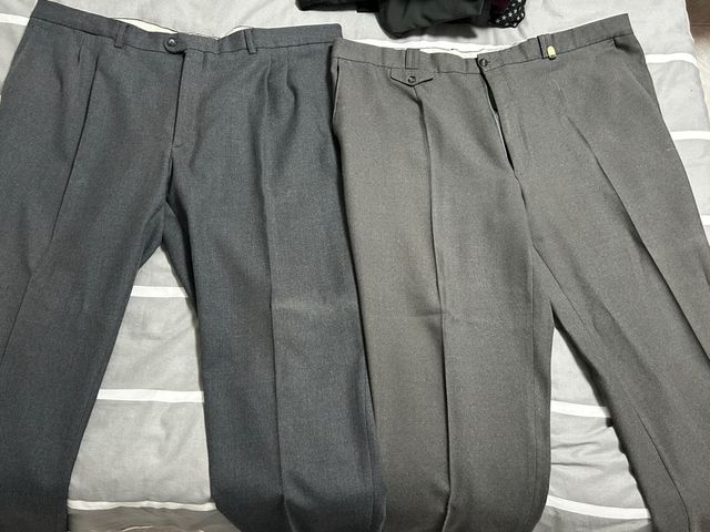 Pack 4 Pantalones Vestir Grises y negros
