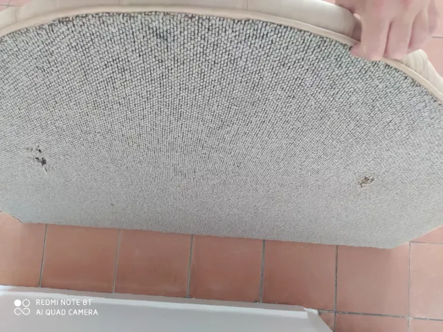 Cabecero tapizado beige , leer anuncio, cama de 90