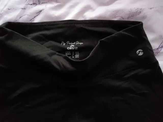 Leggings pirata Crivit negros talla M