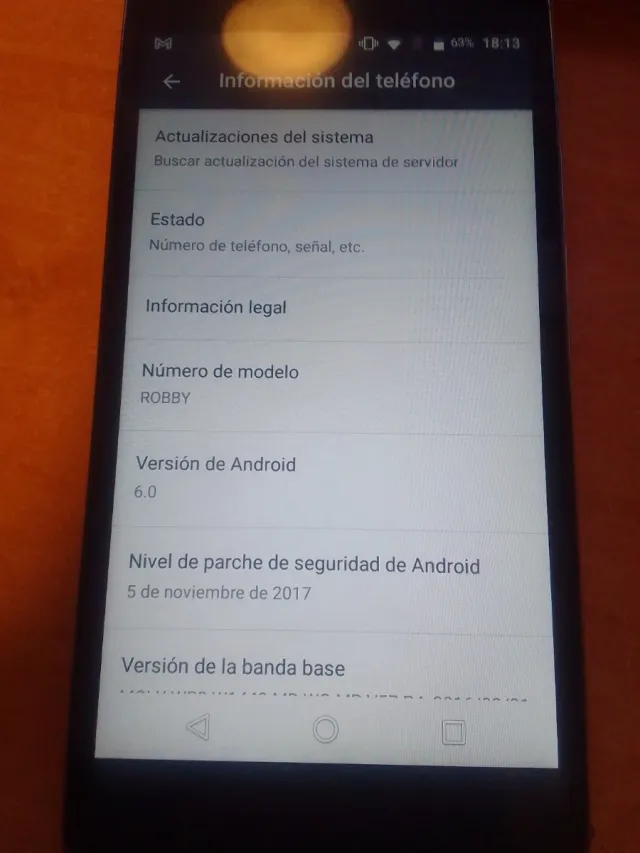 Wiko movil Android 6.0