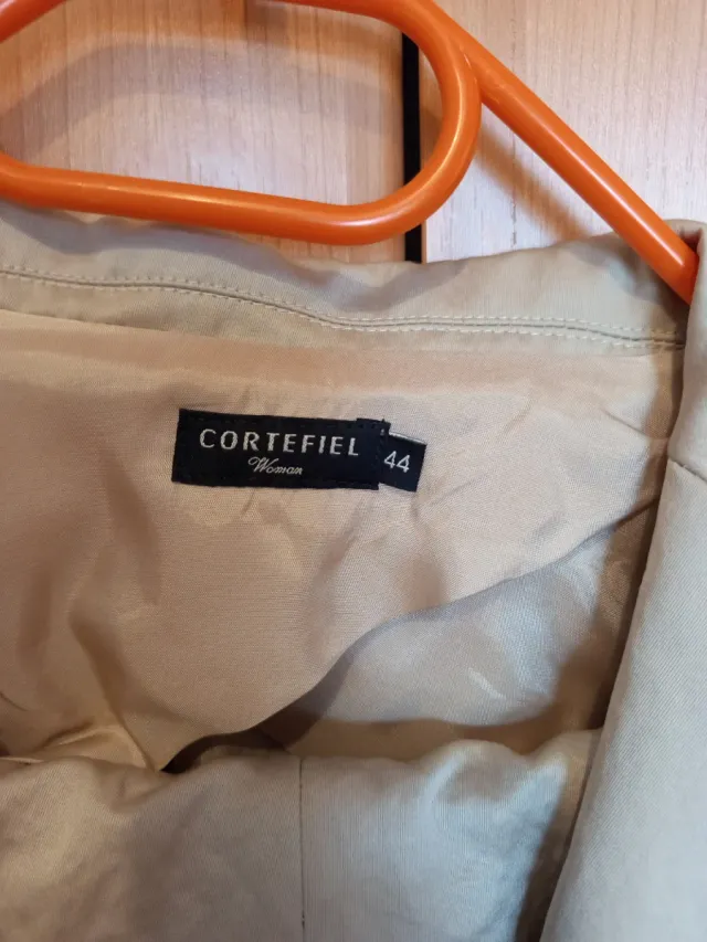 Conjunto Cortefiel Chaqueta y Pantalón Beige Talla