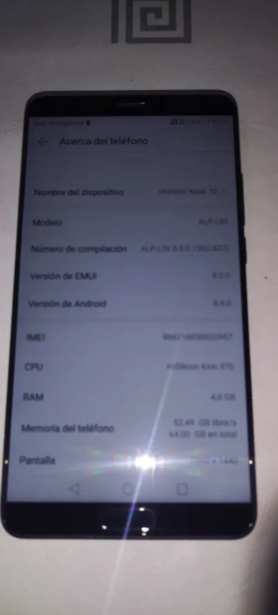 Huawei Mate 10 4GB RAM 64GB Negro