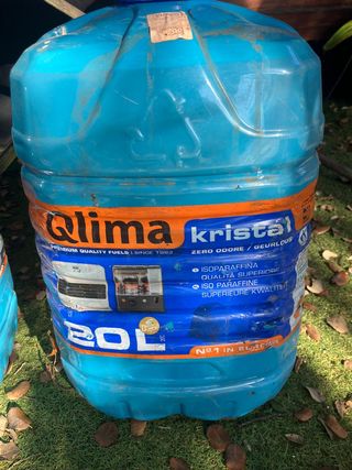 Estufa de parafina con accesorios