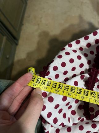 Traje Flamenca Canastero Burdeos y Blanco