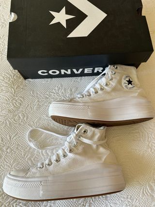 Converse All Star Plataforma Blancas