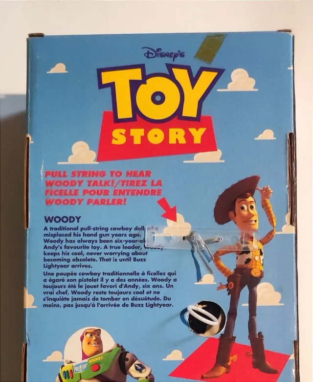 Disney Toy Story Talking Woody- 40 cm Raro ©1995.