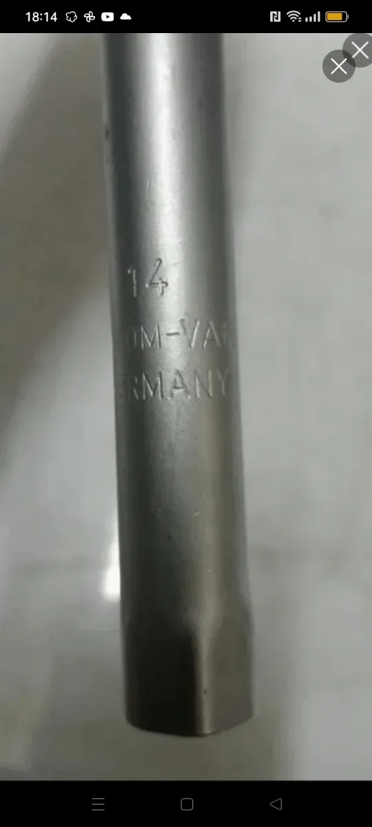 Llave de tuvo de catorce mm