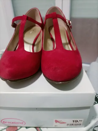 Zapatos Graceland rojos talla 41
