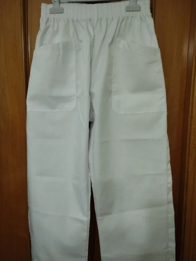 Pantalón de trabajo blanco