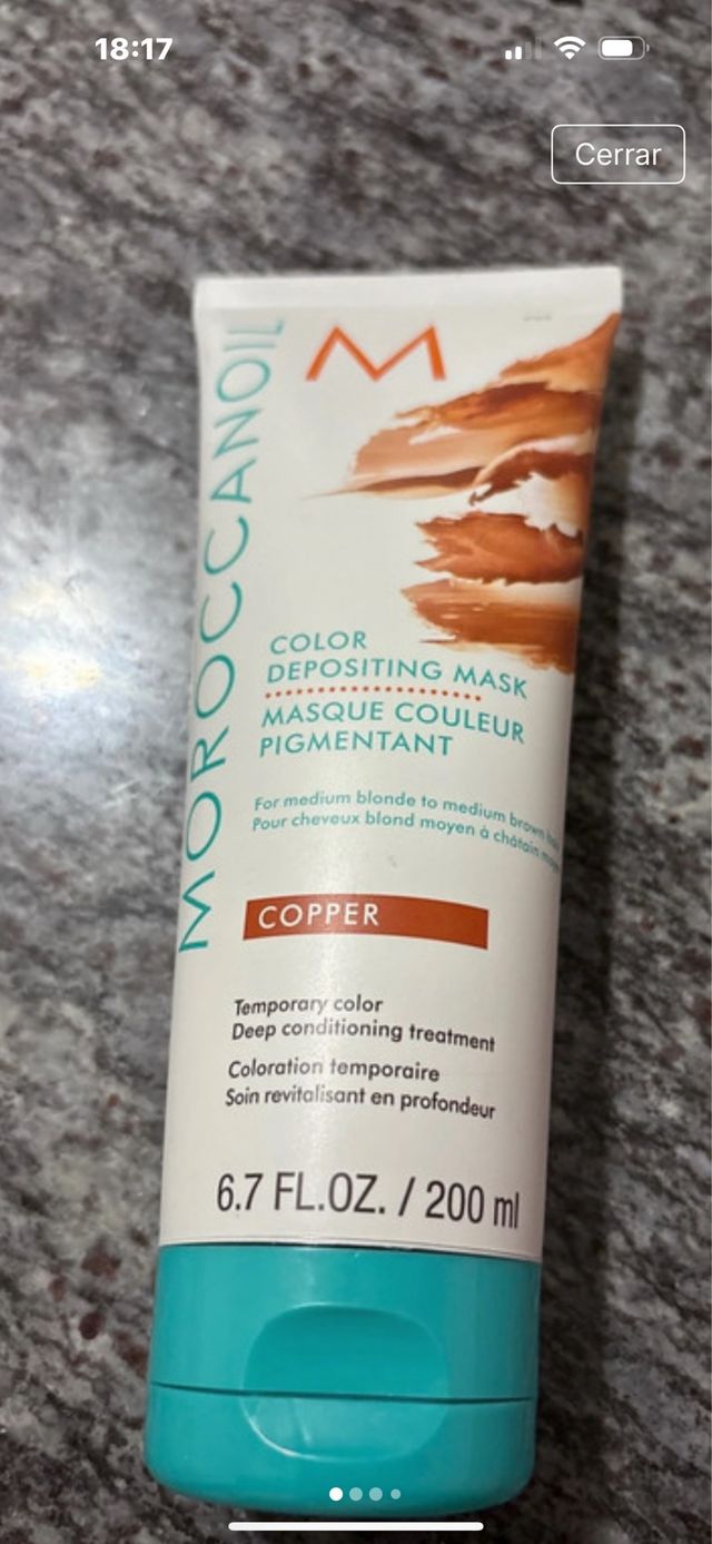 Mascarilla Moroccanoil Color Copper 200ml