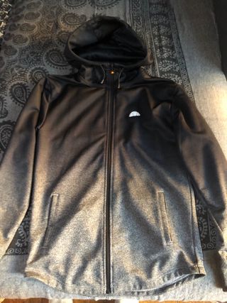 Sudadera con capucha Ellesse negra y gris
