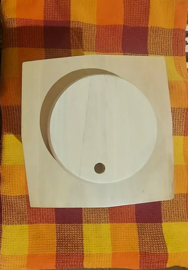 Porta spezie girevole in legno chiaro 18xh20x18 cm