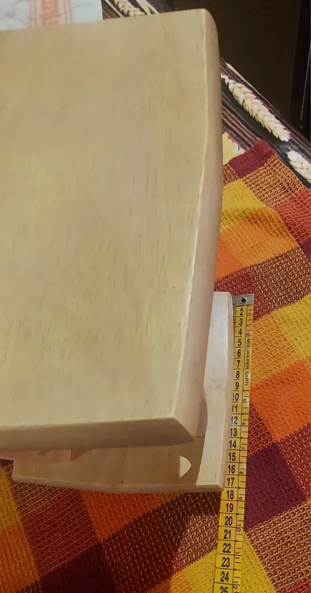 Porta spezie girevole in legno chiaro 18xh20x18 cm