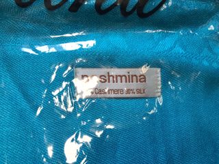 Pashmina donna 70% Cashmere 30% Seta celeste