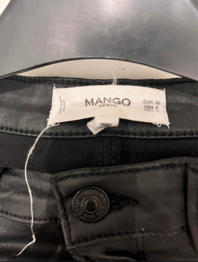 Jeans effetto pelle Mango Taglia S