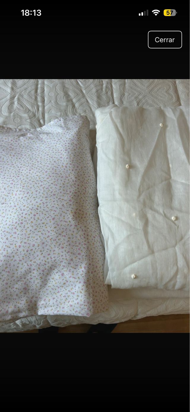 Lote 4 cortinas tela