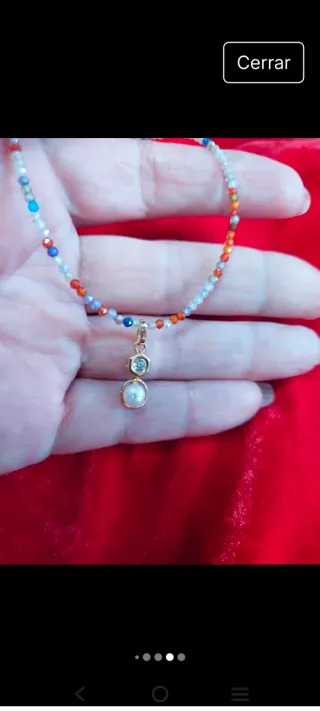 Colgante Oro 18K con Perla y Circonita