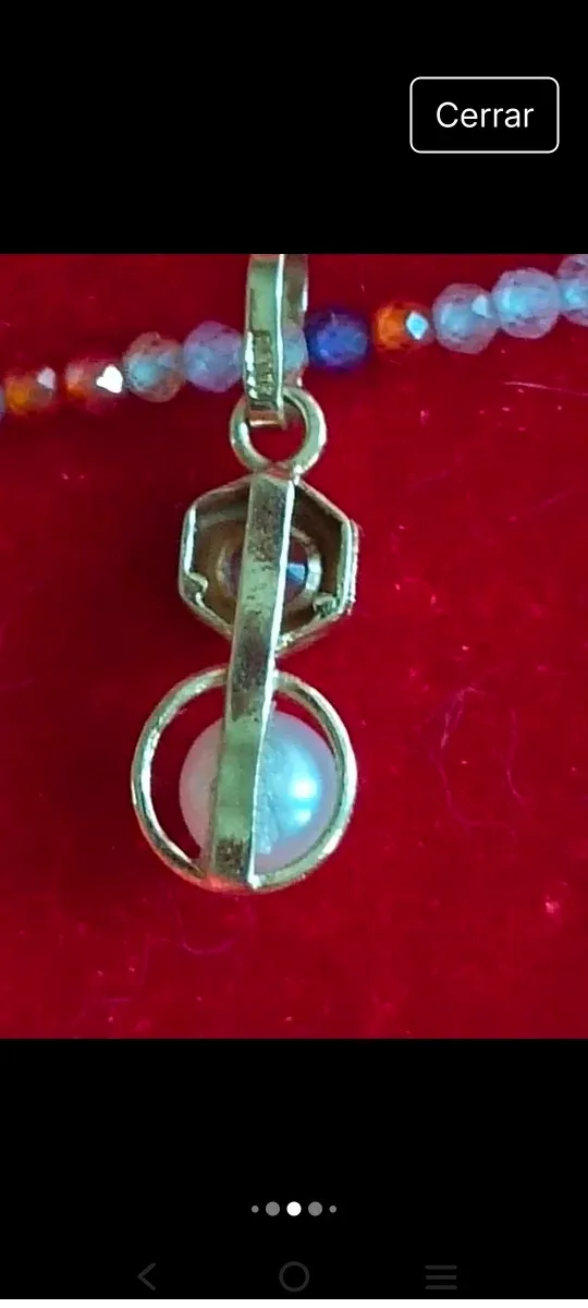Colgante Oro 18K con Perla y Circonita
