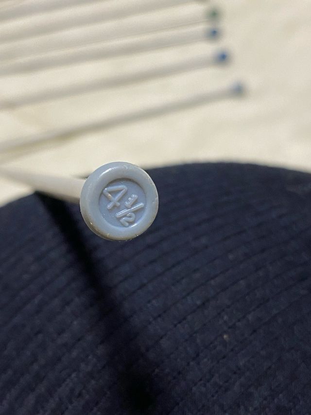 Agujas de tejer variadas