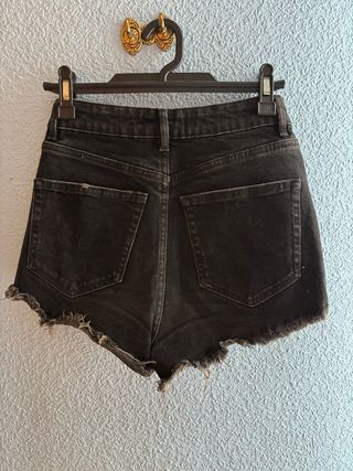 Shorts vaqueros Zara negros talla XS