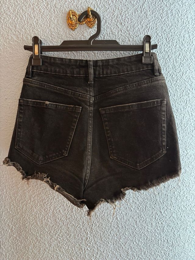 Shorts vaqueros Zara negros talla XS