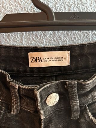 Shorts vaqueros Zara negros talla XS