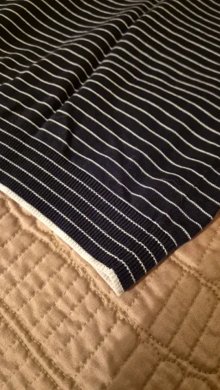 Camiseta Massimo Dutti rayas azul y blanco