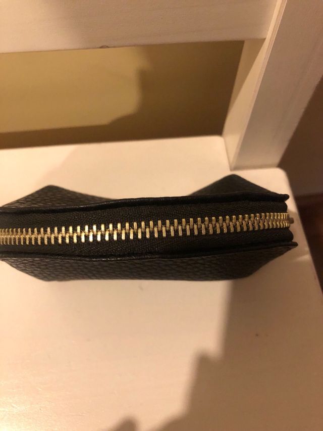 Monedero chica negro y rosa