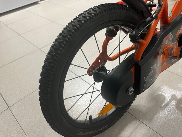 Bicicleta infantil B'TWIN 16 pulgadas naranja