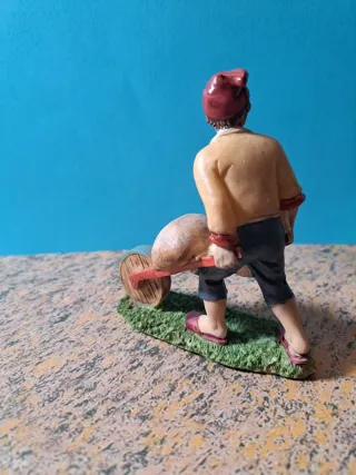 Figura Belén un hombre con Carretilla