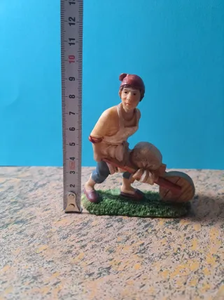 Figura Belén un hombre con Carretilla