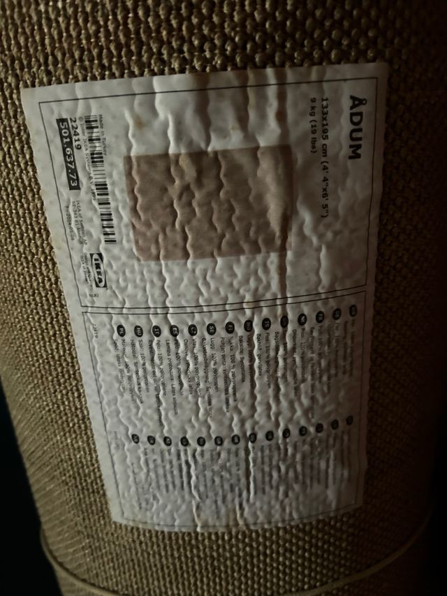 Alfombra IKEA ADUM beige 133x195 cm