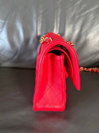 Bolso Chanel Clásico Flap 25 Rojo