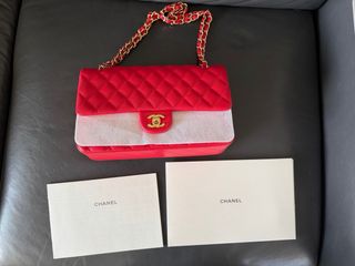 Bolso Chanel Clásico Flap 25 Rojo