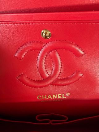 Bolso Chanel Clásico Flap 25 Rojo