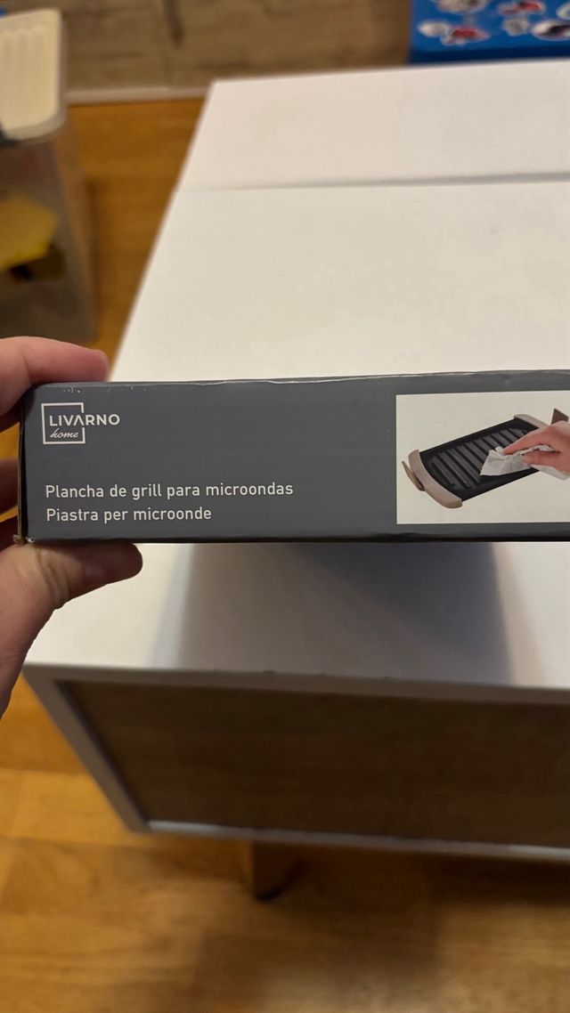 Plancha Grill Microondas Livarno A Estrenar