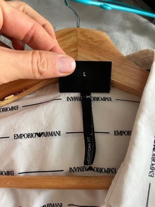 Camisa Armani Hombre Gris Oscuro