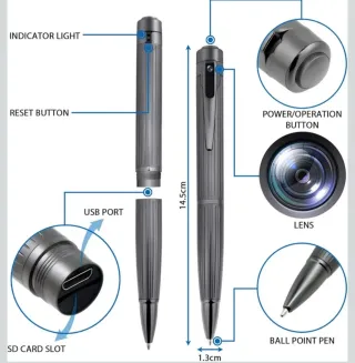Penna telecamera spia