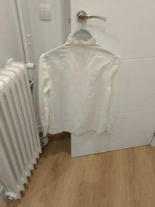 Blusa blanca fina talla M
