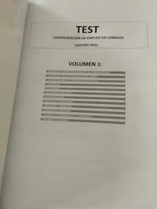 TEST DE CONSOLIDACIÓN DE EMPLEO EN CORREOS.