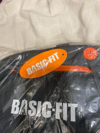 Mochila BASIC-FIT gris y naranja