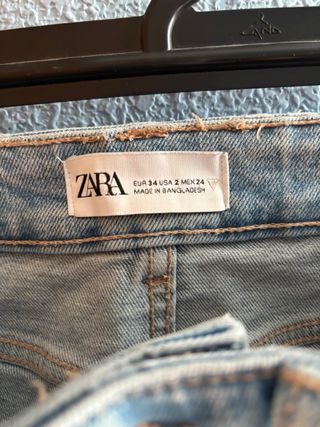 Shorts vaqueros Zara desgastados