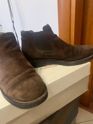 Polacchino uomo scamosciato marrone