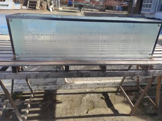 Vitrina expositora cristal y metal