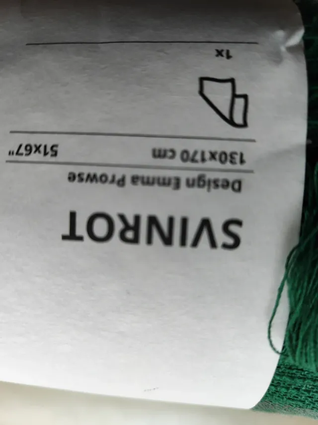 Manta diseño Emma Prowse ikea ALGODÓN 100%130x170